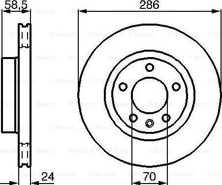 BOSCH 0 986 478 594 - Disque de frein cwaw.fr