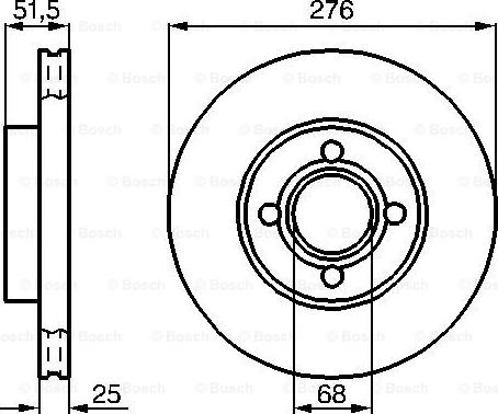 BOSCH 0 986 478 549 - Disque de frein cwaw.fr