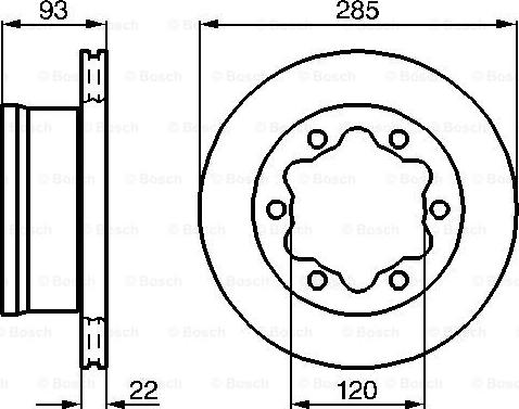 BOSCH 0 986 478 555 - Disque de frein cwaw.fr