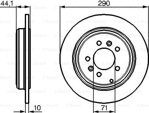 BOSCH 0 986 478 556 - Disque de frein cwaw.fr