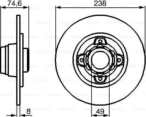 BOSCH 0 986 478 557 - Disque de frein cwaw.fr