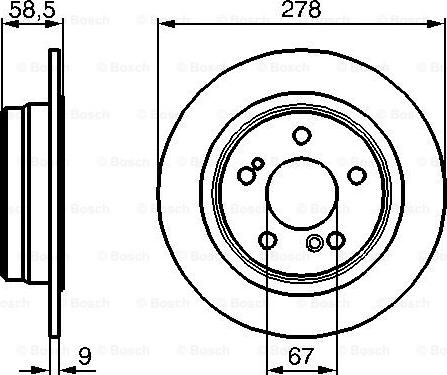 BOSCH 0 986 478 565 - Disque de frein cwaw.fr