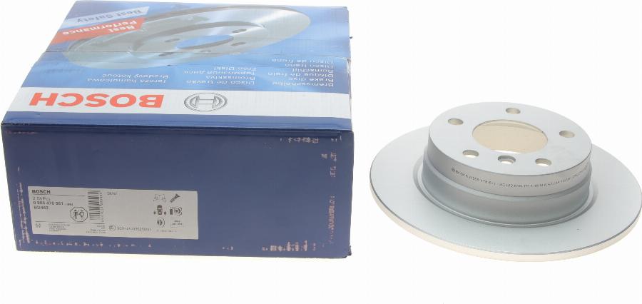 BOSCH 0 986 478 561 - Disque de frein cwaw.fr