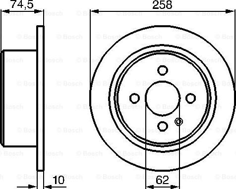 BOSCH 0 986 478 563 - Disque de frein cwaw.fr