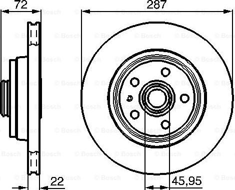 BOSCH 0 986 478 509 - Disque de frein cwaw.fr