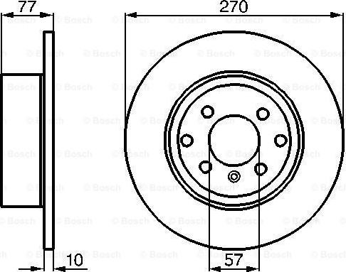 BOSCH 0 986 478 504 - Disque de frein cwaw.fr