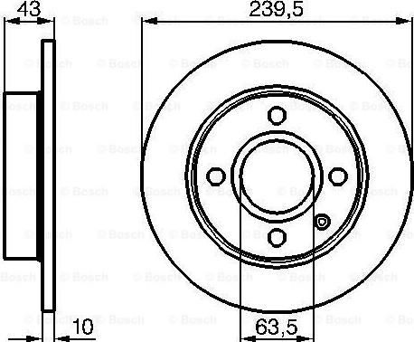 BOSCH 0 986 478 501 - Disque de frein cwaw.fr