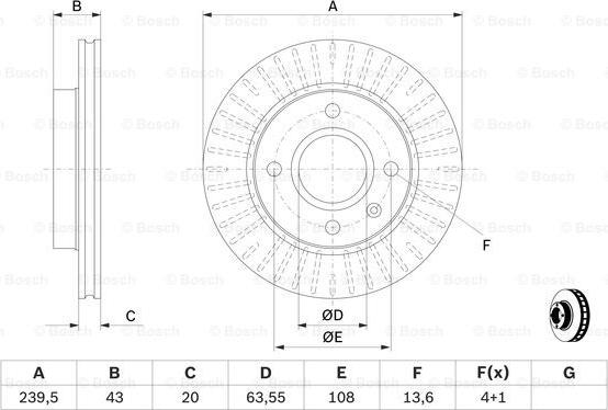 BOSCH 0 986 478 502 - Disque de frein cwaw.fr