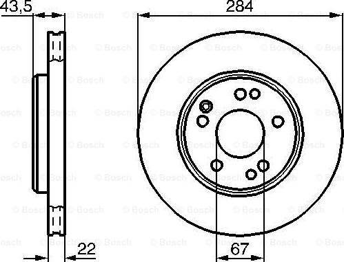 BOSCH 0 986 478 589 - Disque de frein cwaw.fr