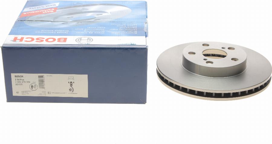 BOSCH 0 986 478 584 - Disque de frein cwaw.fr