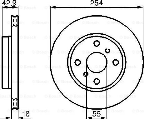 BOSCH 0 986 478 585 - Disque de frein cwaw.fr