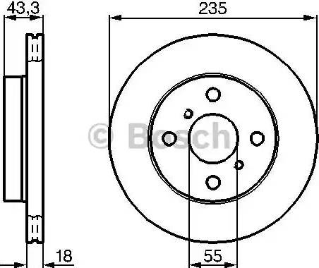 BOSCH 0 986 478 582 - Disque de frein cwaw.fr