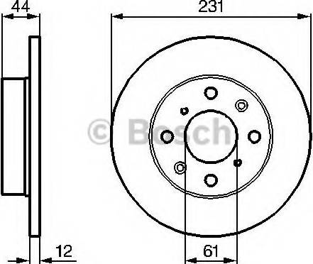 BOSCH 0 986 478 587 - Disque de frein cwaw.fr