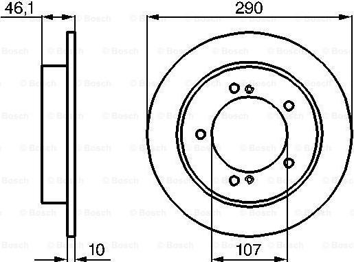 BOSCH 0 986 478 539 - Disque de frein cwaw.fr