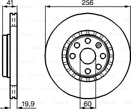 BOSCH 0 986 478 535 - Disque de frein cwaw.fr