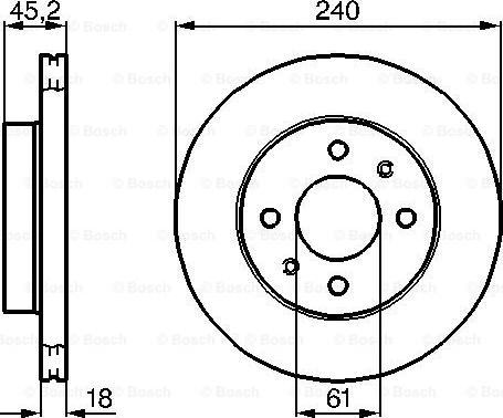 BOSCH 0 986 478 533 - Disque de frein cwaw.fr