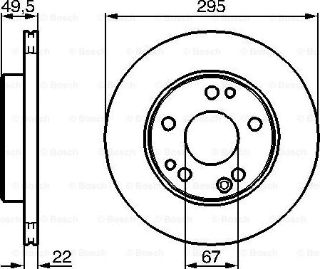 BOSCH 0 986 478 525 - Disque de frein cwaw.fr