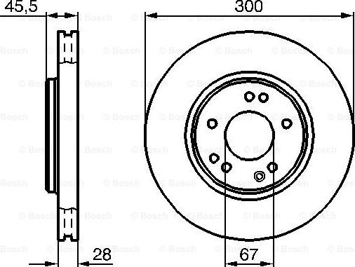 BOSCH 0 986 478 526 - Disque de frein cwaw.fr