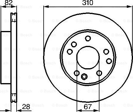 BOSCH 0 986 478 528 - Disque de frein cwaw.fr