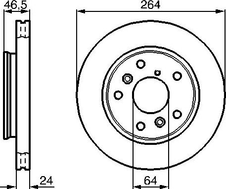 BOSCH 0 986 478 523 - Disque de frein cwaw.fr