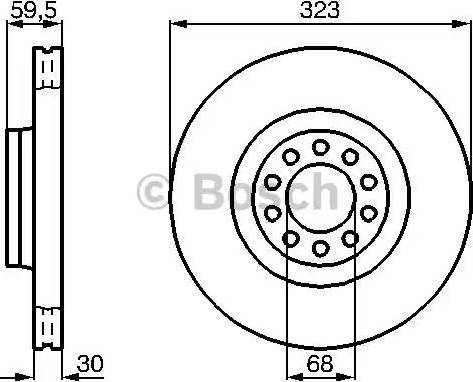 BOSCH 0 986 478 575 - Disque de frein cwaw.fr