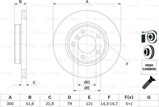 BOSCH 0 986 478 571 - Disque de frein cwaw.fr