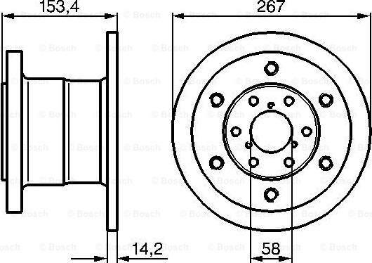 BOSCH 0 986 478 647 - Disque de frein cwaw.fr