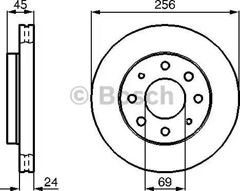 BOSCH 0 986 478 654 - Disque de frein cwaw.fr