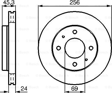 BOSCH 0 986 478 652 - Disque de frein cwaw.fr