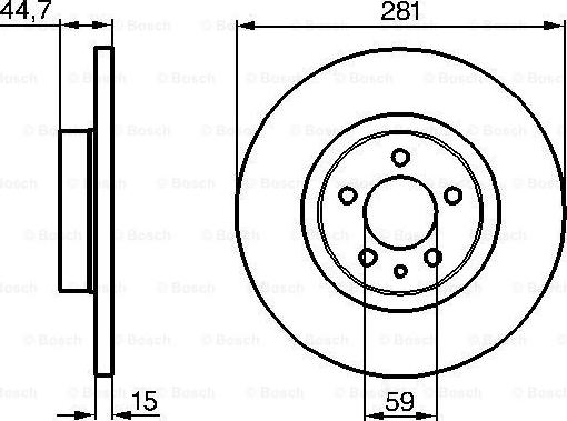 BOSCH 0 986 478 668 - Disque de frein cwaw.fr