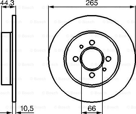 BOSCH 0 986 478 611 - Disque de frein cwaw.fr