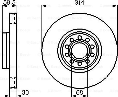 BOSCH 0 986 478 617 - Disque de frein cwaw.fr