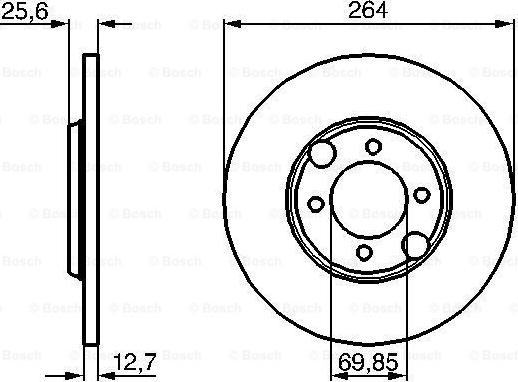 BOSCH 0 986 478 689 - Disque de frein cwaw.fr