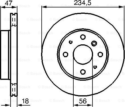 BOSCH 0 986 478 684 - Disque de frein cwaw.fr