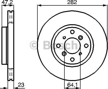 BOSCH 0 986 478 681 - Disque de frein cwaw.fr