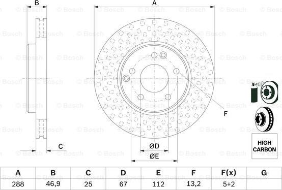 BOSCH 0 986 478 624 - Disque de frein cwaw.fr