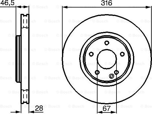 BOSCH 0 986 478 625 - Disque de frein cwaw.fr