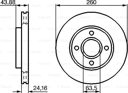 BOSCH 0 986 478 671 - Disque de frein cwaw.fr