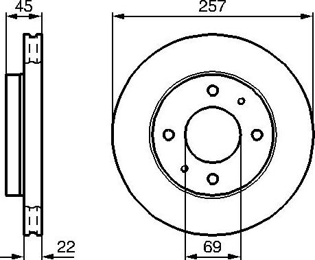 BOSCH 0 986 478 673 - Disque de frein cwaw.fr