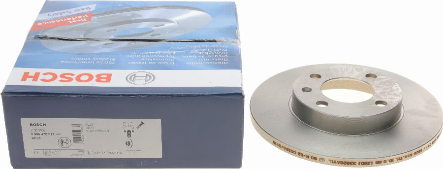 BOSCH 0 986 478 011 - Disque de frein cwaw.fr