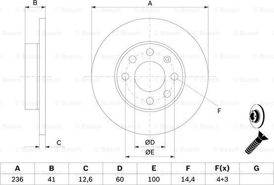 BOSCH 0 986 479 B20 - Disque de frein cwaw.fr