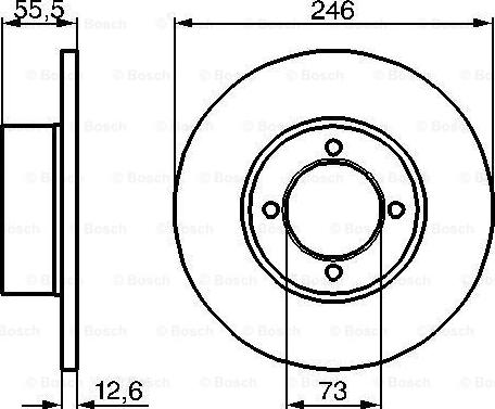 BOSCH 0 986 478 082 - Disque de frein cwaw.fr