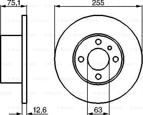 BOSCH 0 986 478 032 - Disque de frein cwaw.fr