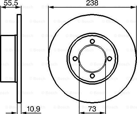 BOSCH 0 986 478 079 - Disque de frein cwaw.fr