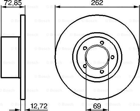 BOSCH 0 986 478 077 - Disque de frein cwaw.fr