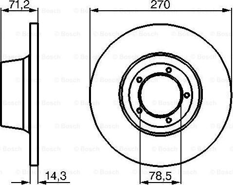 BOSCH 0 986 478 190 - Disque de frein cwaw.fr