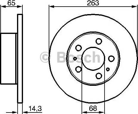 BOSCH 0 986 478 144 - Disque de frein cwaw.fr