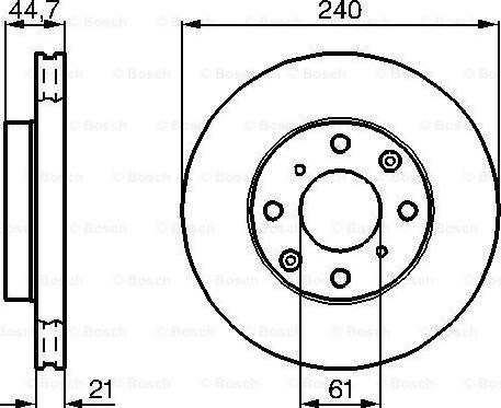 BOSCH 0 986 478 115 - Disque de frein cwaw.fr