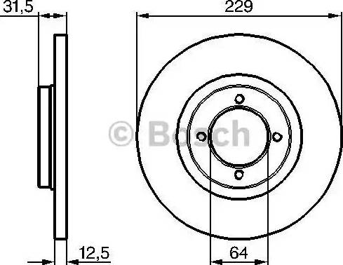 BOSCH 0 986 478 180 - Disque de frein cwaw.fr