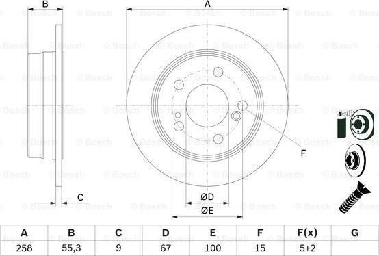 BOSCH 0 986 478 188 - Disque de frein cwaw.fr